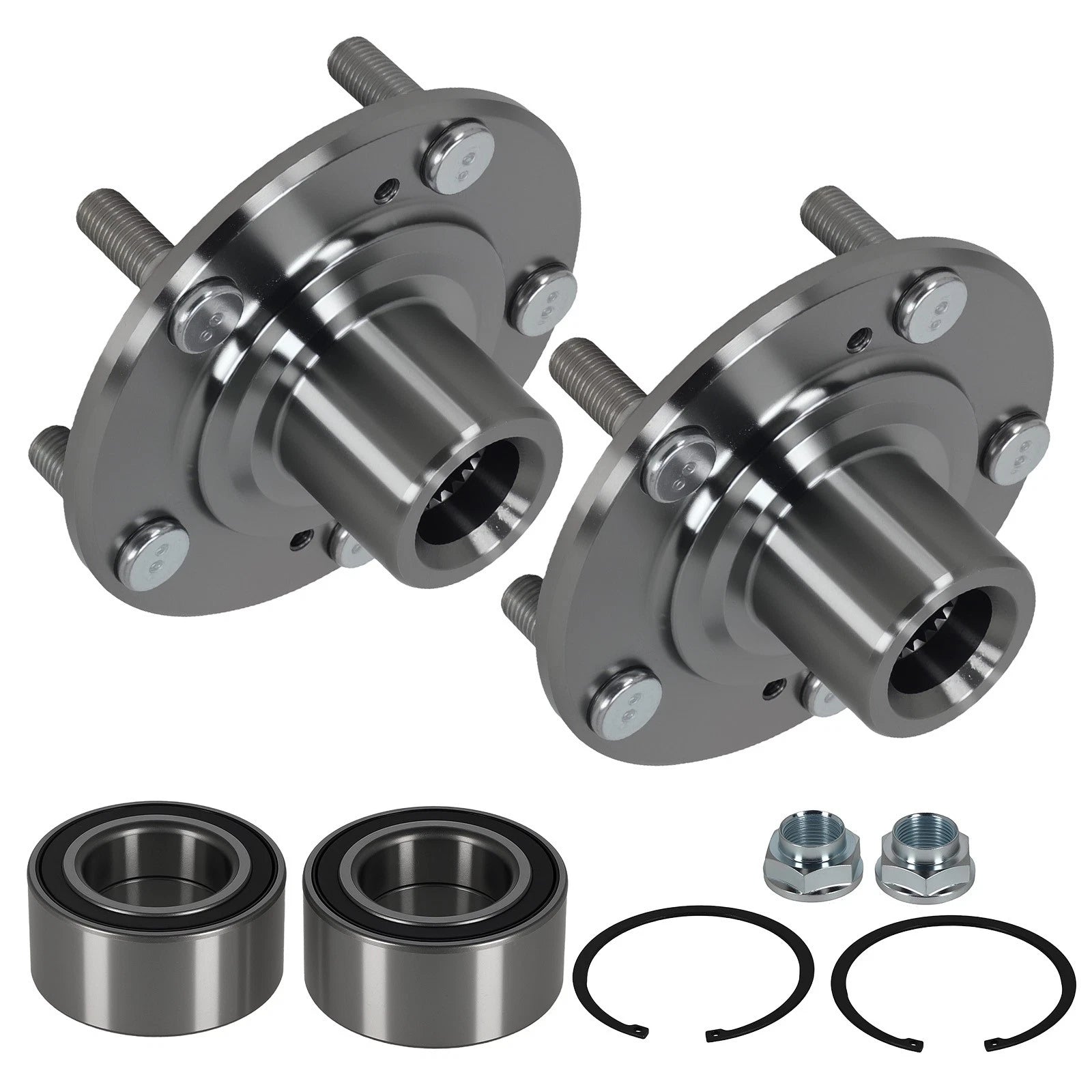 Set of 2 Wheel Hub Bearing Assemblies for Honda Civic (2006–2015) ILX (2013–2018)
