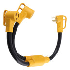 6 Awg Nema 6-50p to 2 Outlet 6-50r Y Splitter for RV Dryer (3 Feet)