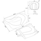 Driver & Passenger Seats Rider Backrest for Harley CVO Road Glide (2009–2023)