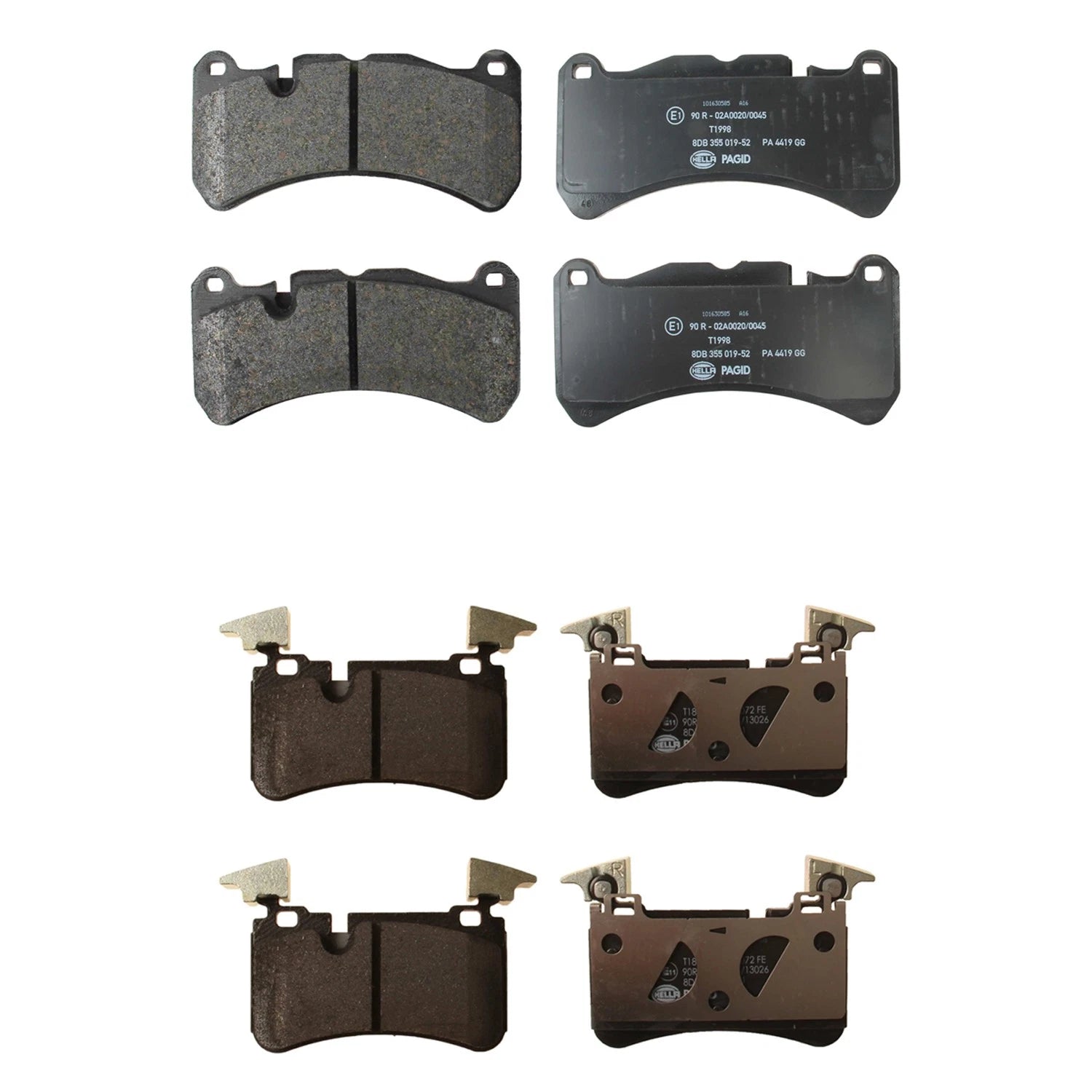 Disc Brake Pads Kit for Mercedes-Benz C209 CLK55 AMG, R171 SLK55 AMG (2003–2009)