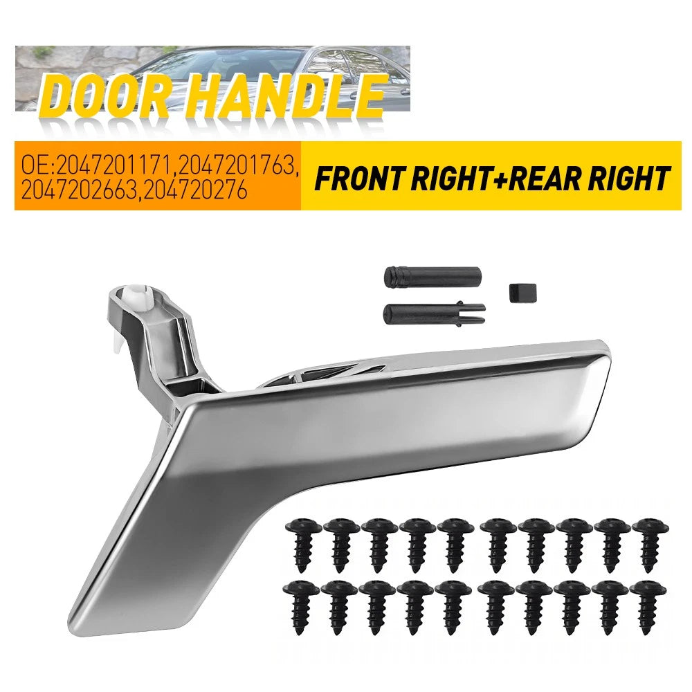 RH Matte Interior Door Handle Repair Kit for Mercedes Benz C Class (2008–2014)