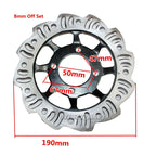 190mm Wave Brake Caliper Disc Rotor for PIT PRO Trail Quad ATV