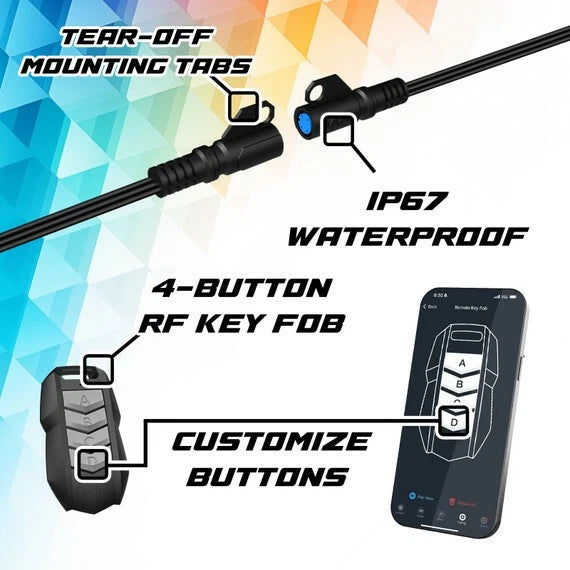 RGBW Whip Kit 1 Pc for