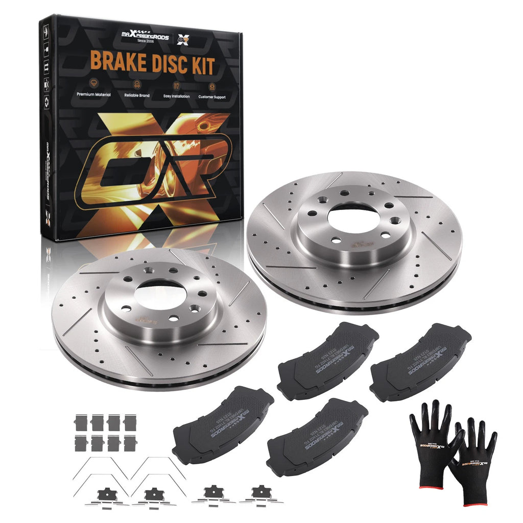 Front Brake Rotors & Ceramic Pads Kit for Lincoln MKZ/Zephyr (2006–2012) S54142