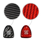 Black Carbon Fiber Trim Keyless Start Button Cover for BMW Mini Cooper (F56, F57)