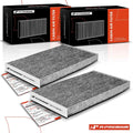 2X Activated Carbon Cabin Air Filter for Nissan Cube Juke Leaf Sentra (2009–2019)