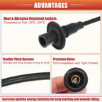 5 x Spark Plug Wire Ignition Coil Cables for VW Beetle Karmann (2000-2005)