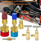 Quick Coupler Connector Adapters 6pcs for AC Gauge Set