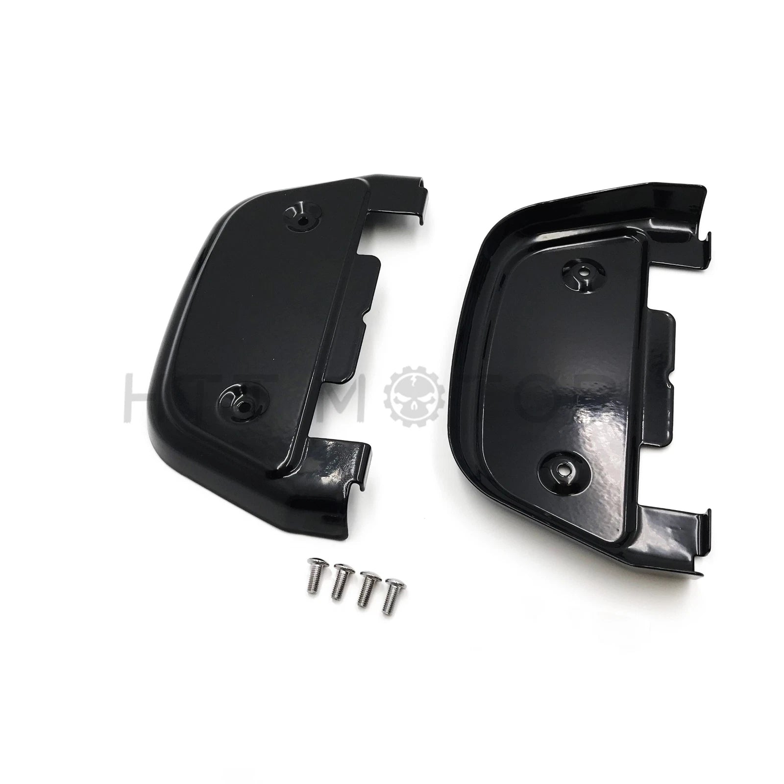Passenger Footboard Covers for Harley Street Bob/Road Glide/Street Glide (2018–2023) Black