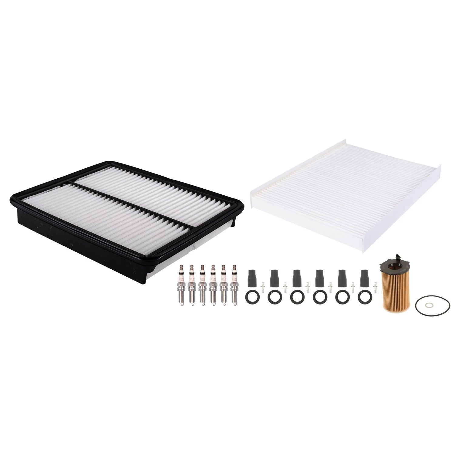 Tune Up Kit with NGK 6 Spark Plugs & Boots for Santa Fe Sorento (3.5L V6)