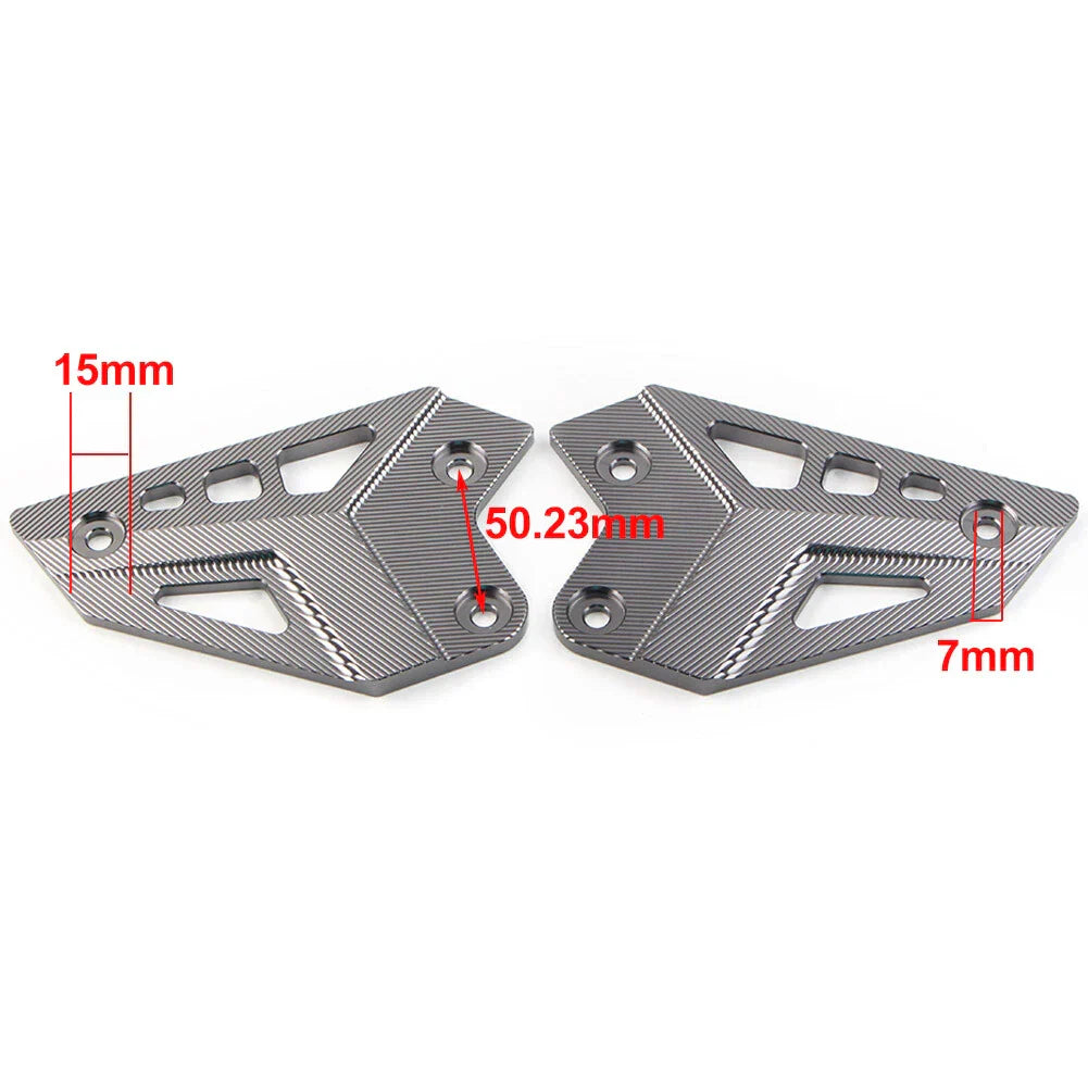 Rear Footrest Heel Plates Guard Protector for KAWASAKI Z900 (2017-2023)