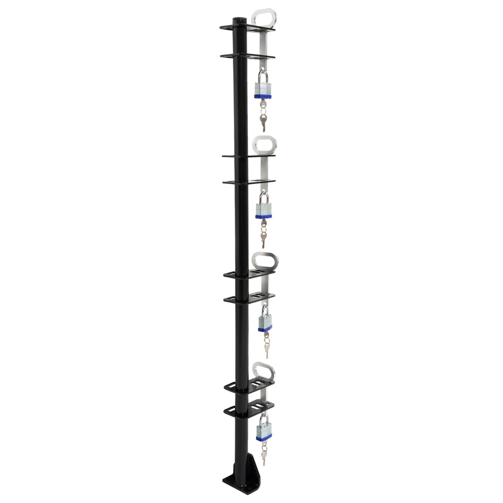 Set of 4 Lockable Weeder Trimmer Rack Holders for Trailer