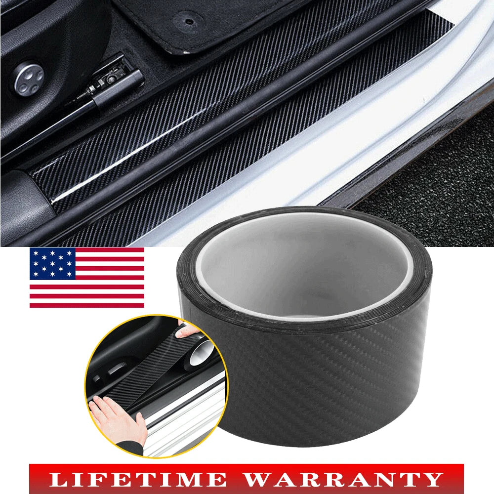 5D Matte Black Carbon Fiber Vinyl Wrap for Automotive Use (10ft)