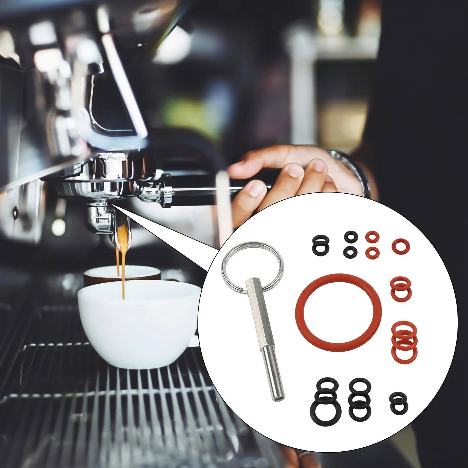 O Ring Seal Kit with Wrench for Saeco Coffee Machines (Compatible Brands)
