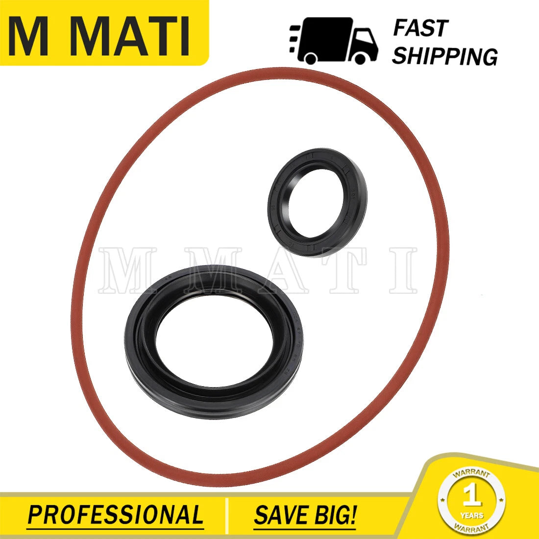 Rear Brake Drum Dust Seal & O-Ring for Yamaha ATV Big Bear 250 400 Bruin 250 350 (1990–2006)