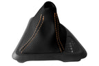 Automatic Shift Boot Cover for BMW E81 E82 E87 (2004–2013) Carbon Fiber Orange Stitch