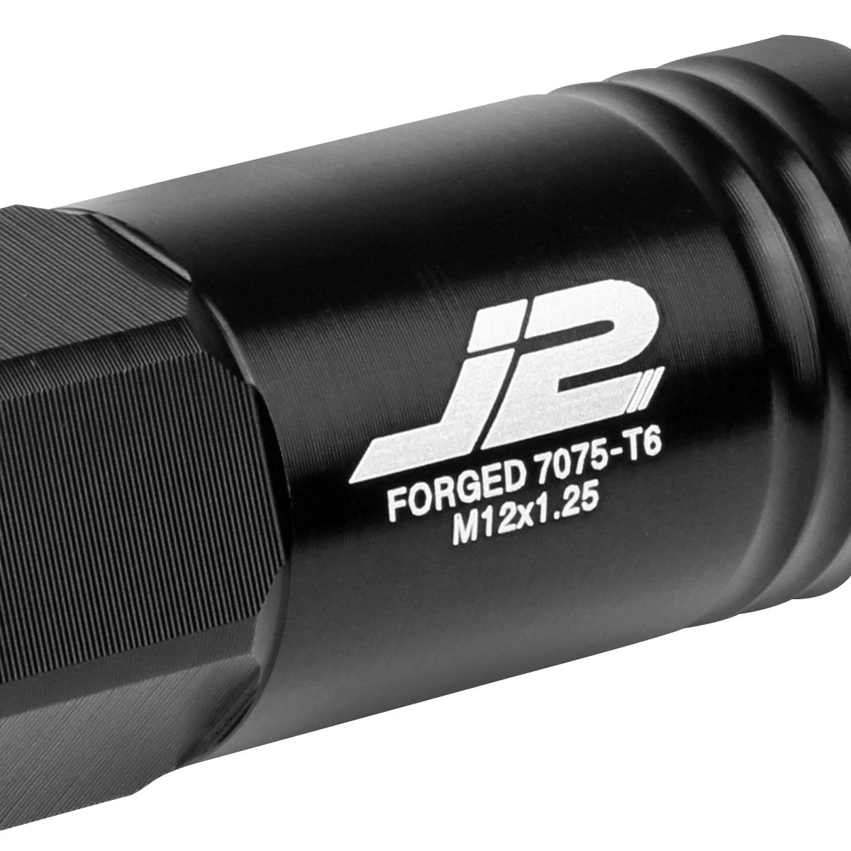Set of 20 J2 7075 Forged Aluminum M12x1.25 Open-End Lug Nuts for Universal