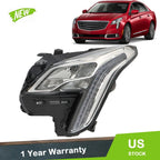 LED Headlamp for Cadillac XTS (2018–2019) Chrome Clear Driver Left Side