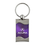 Purple Rectangular Wave Keychain - Officially Licensed for Acura