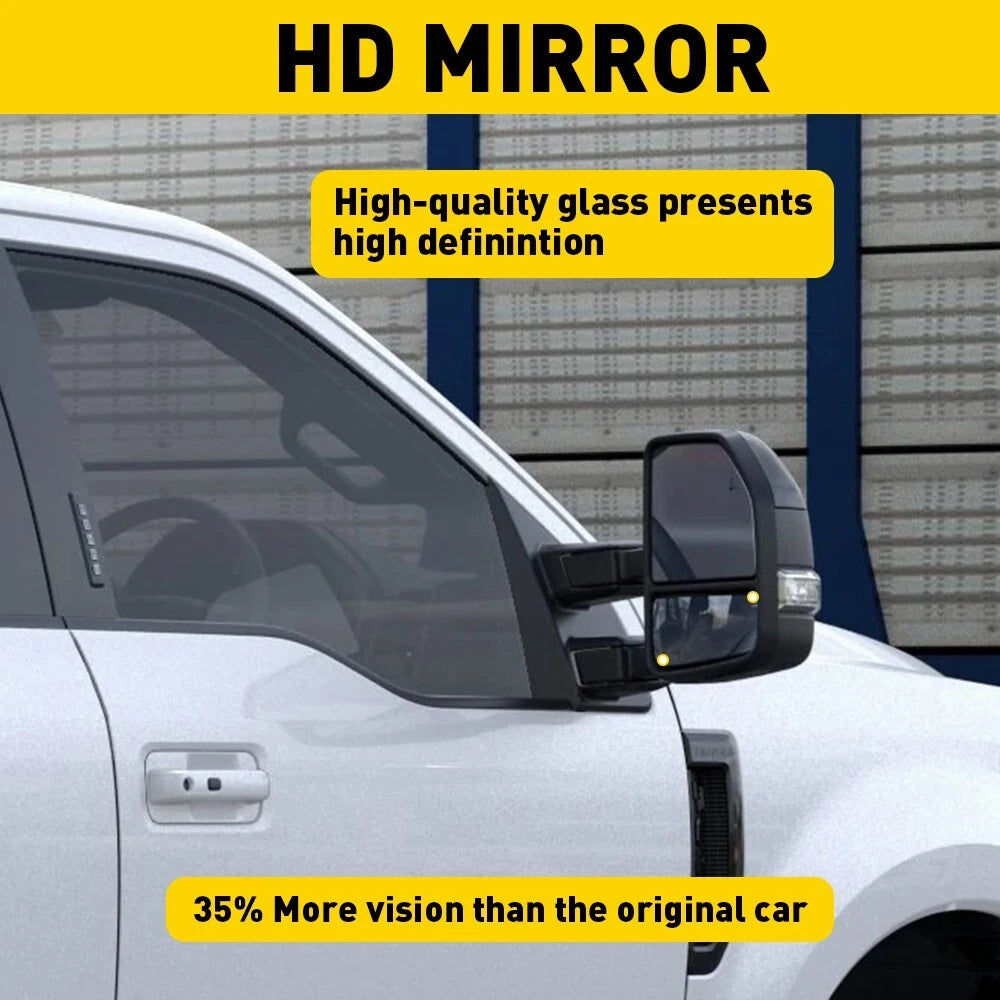 Mirror Glass Lower for Ford F-250 Super Duty (2017–2019) Right Side