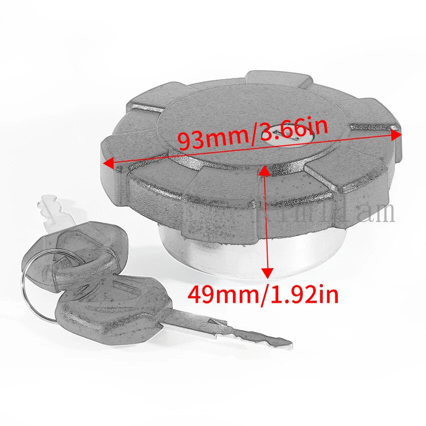 Fuel Gas Tank Cap Cover Keys for Yamaha DT125E DT200R DT125R (1987–1996)