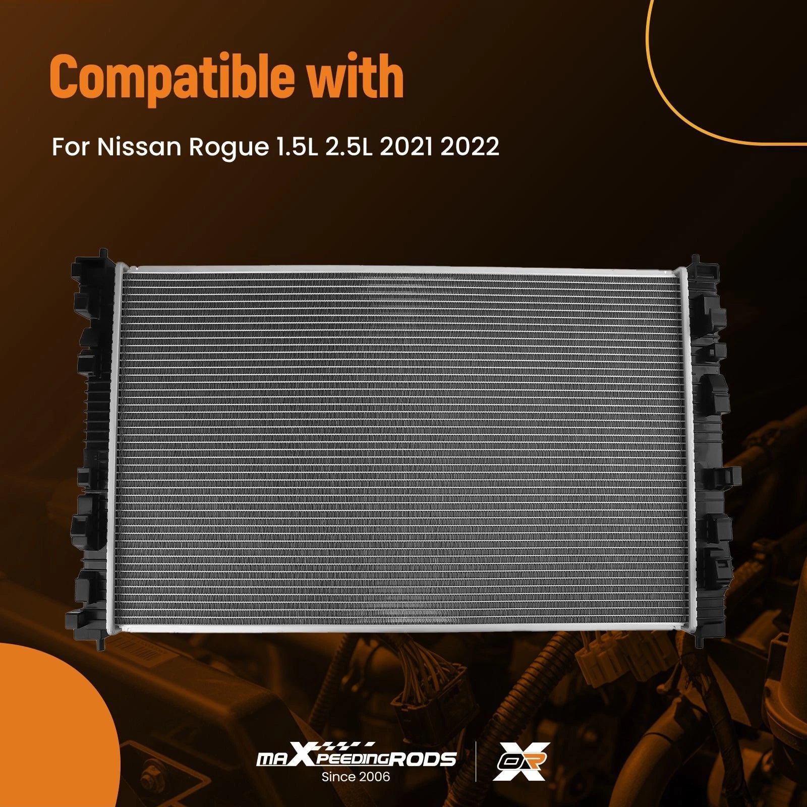 Coolant Radiator Assembly for Nissan Rogue (2021-2022)