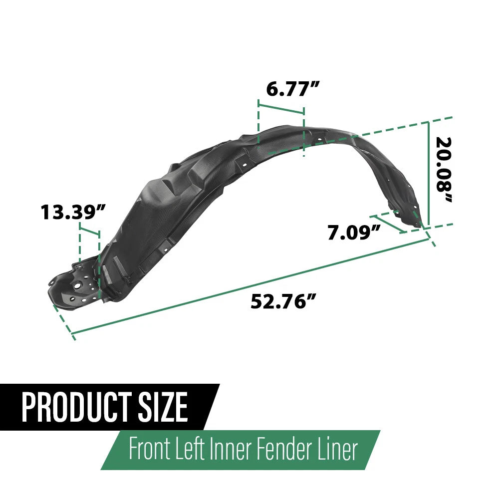 Front Left Fender Liner Splash Shield for Toyota RAV4 (2013–2018)