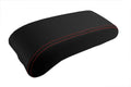 Leather Console Lid Armrest Cover for Chrysler Sebring (2001–2006) Red Stitch
