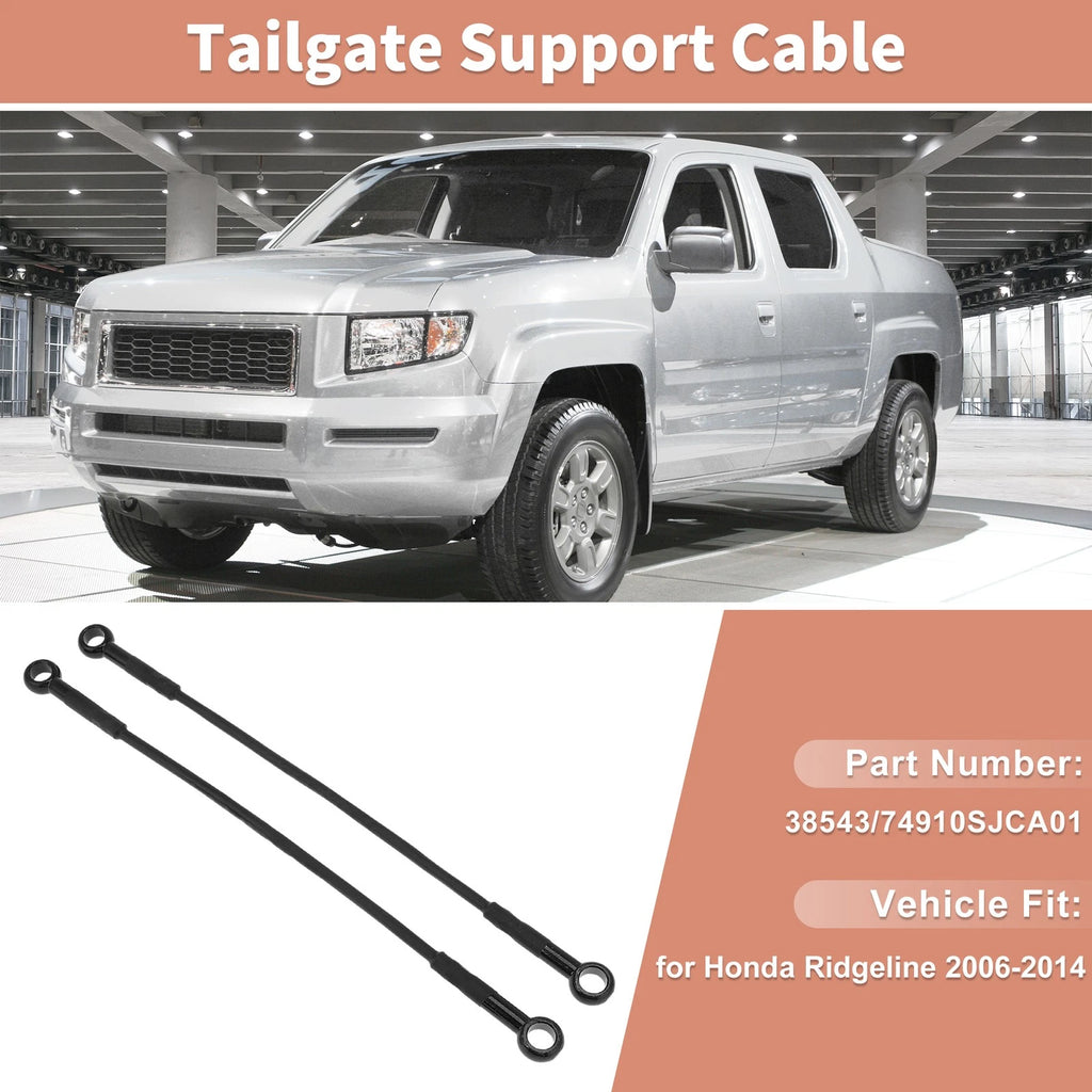 Tailgate Support Cables No.38543/74910SJCA01 for Honda Ridgeline (2006–2014)