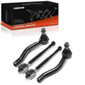 Set of 4 Tie Rod Ends for Nissan Versa Micra Versa Note (2010–2019)