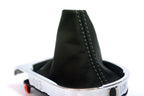 Manual Shift Boot for Ford Mustang (2015–2020) Gray Stitch Leather Synthetic