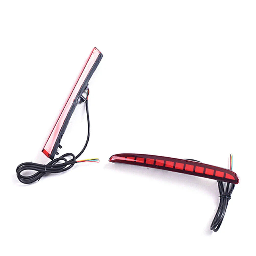 Red LED Rear Brake Tail Light Reflectors for Honda Civic (2017-2020)