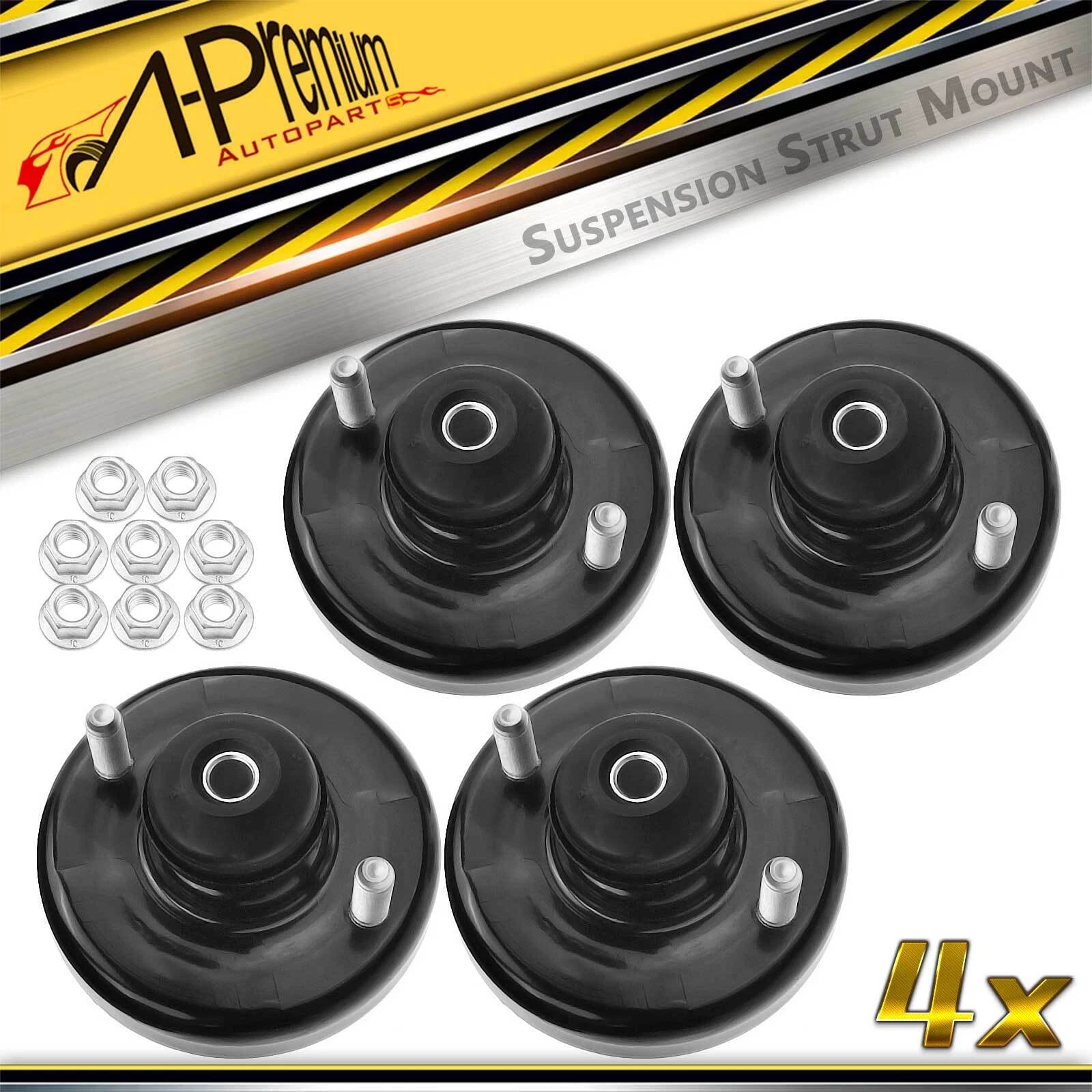 Set of 4 Suspension Strut Mounts for Honda S2000 (2000–2009)