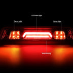3D LED Bar Third Tail Brake Light for Ram 1500 2500 (2009–2017)