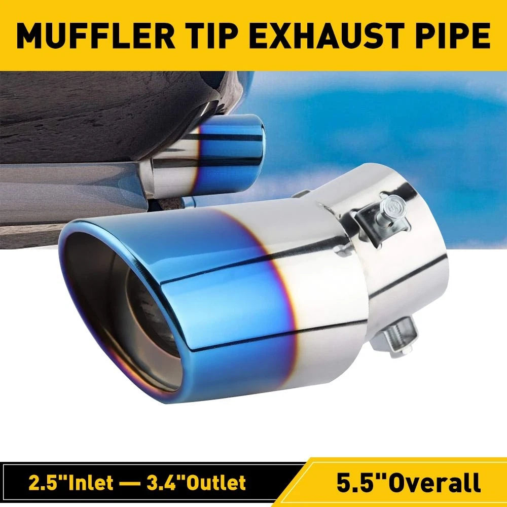 2.5" Exhaust Pipe Tip for Universal Applications (Stainless Steel)