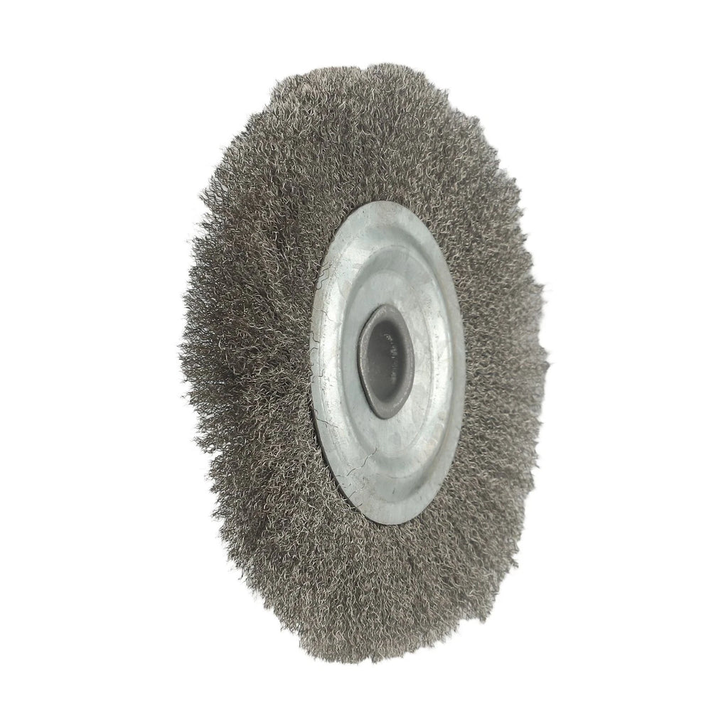 Stainless Steel Wire Wheel Brush for Deburring and Polishing (16mm Hole)