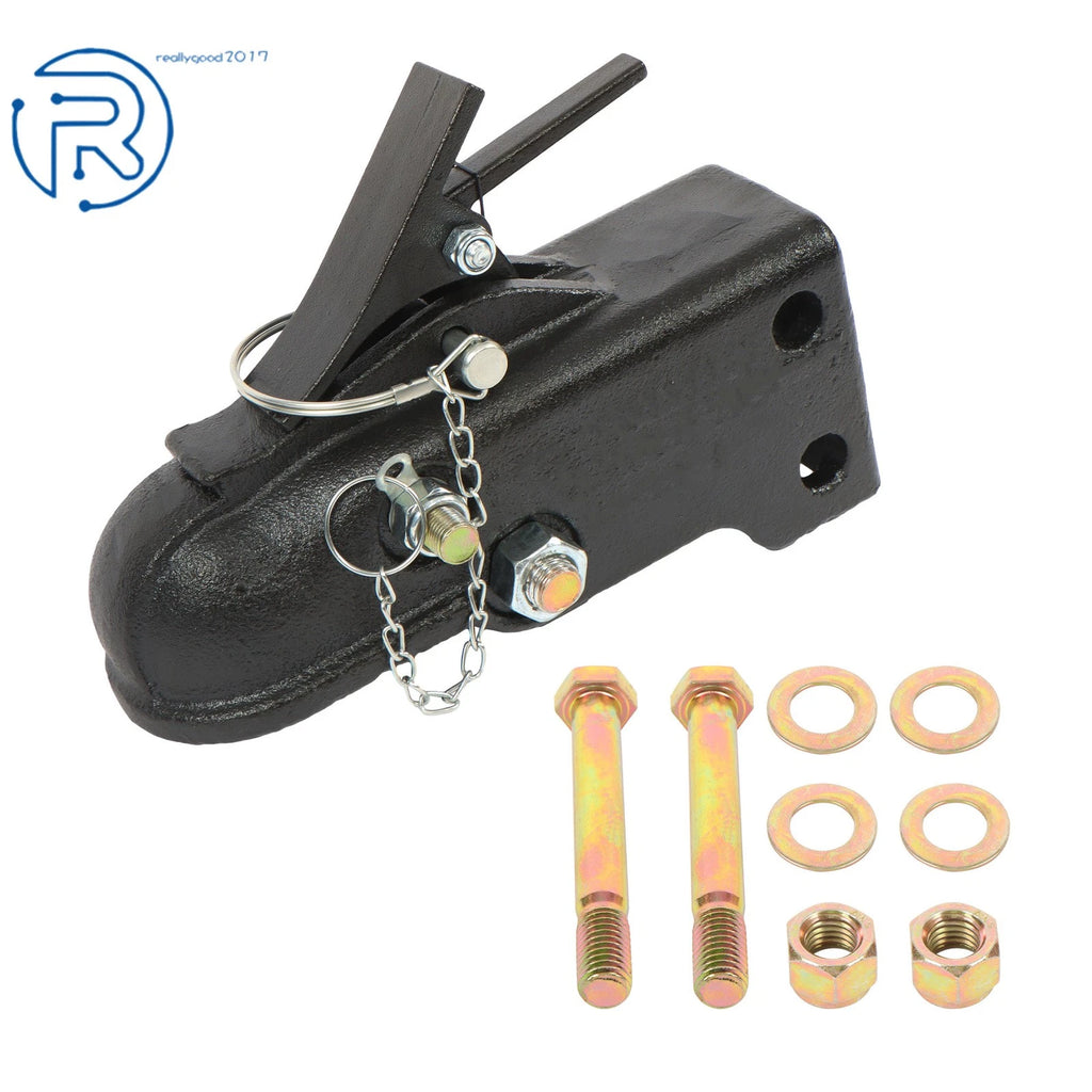 Heavy Duty Adjustable Trailer Coupler for 2-5/16 Inch Ball (Fits Most Trailers)