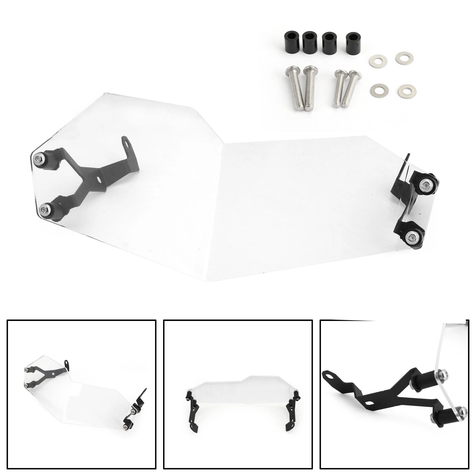 Transparent Headlight Guard Protector for BMW F750GS F850GS (2018–2021)