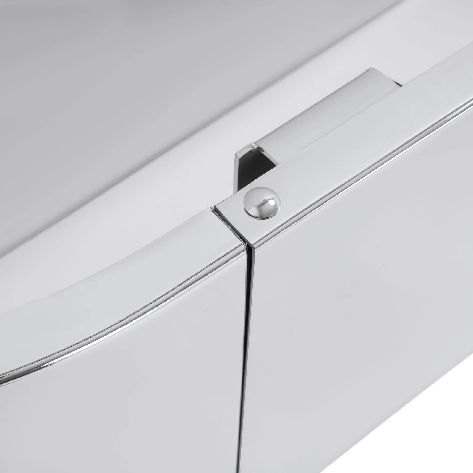 Chrome Front Bumper for Mack CH (1989–2003) with Fog Light Holes