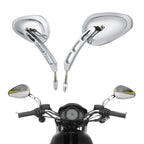 8mm Thread Rear View Mirrors for Harley Touring Sportster Dyna Softail