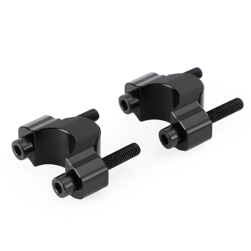 20 mm Aluminum Handlebar Risers for Yamaha Tenere 700 (2019–2023) - Black