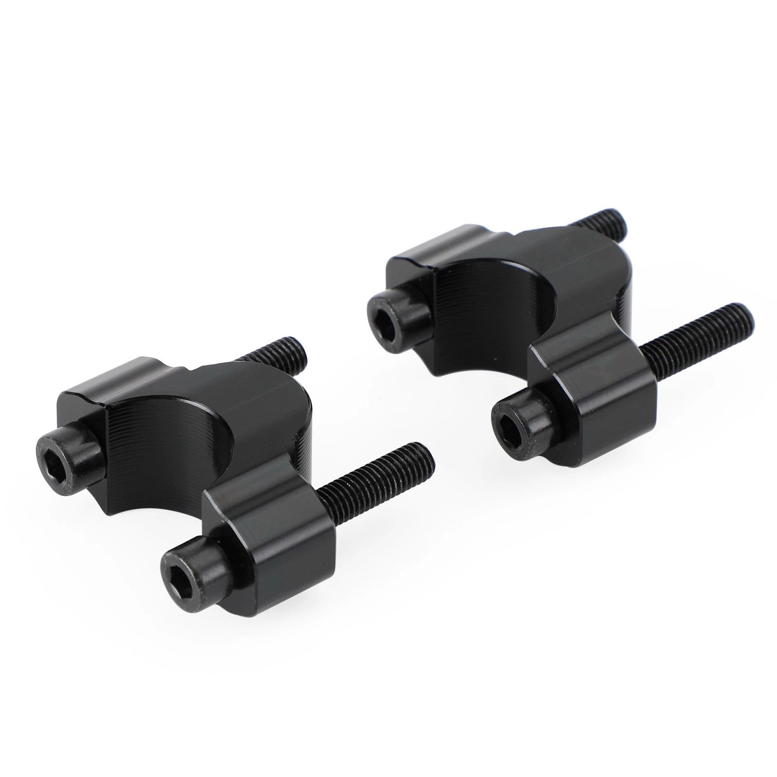 20 mm Aluminum Handlebar Risers for Yamaha Tenere 700 (2019–2023) - Black