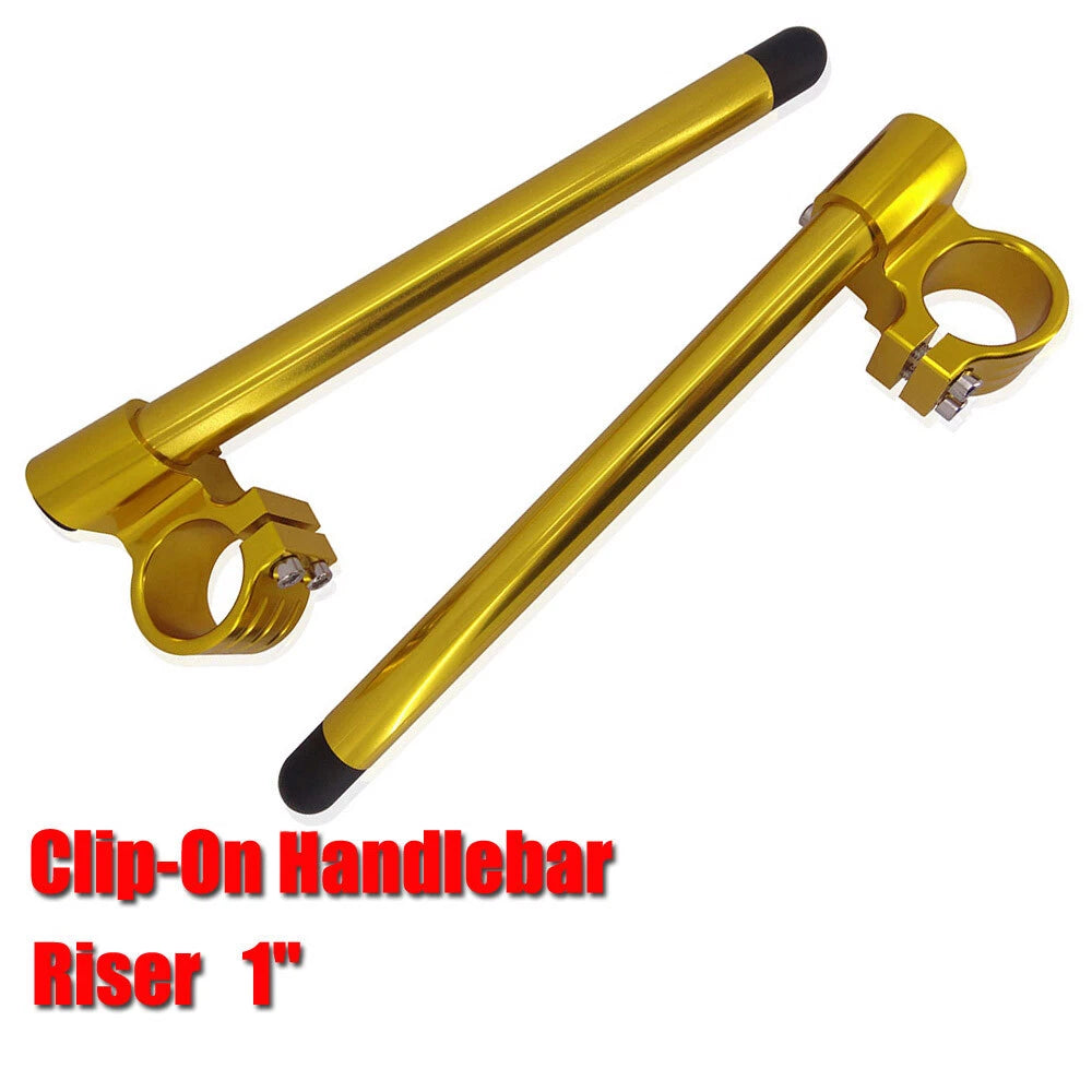 53mm Billet Raised 1" Riser Clip-On Handlebars for Aprilia RSV Mille (1998–2003)