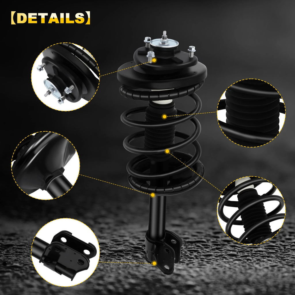 Set of 2 Complete Struts for Honda Pilot AWD, Acura MDX