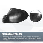 Right Side Mirror Cover Cap Matte Black for Volkswagen Transporter T5 T6 (2003–2019)