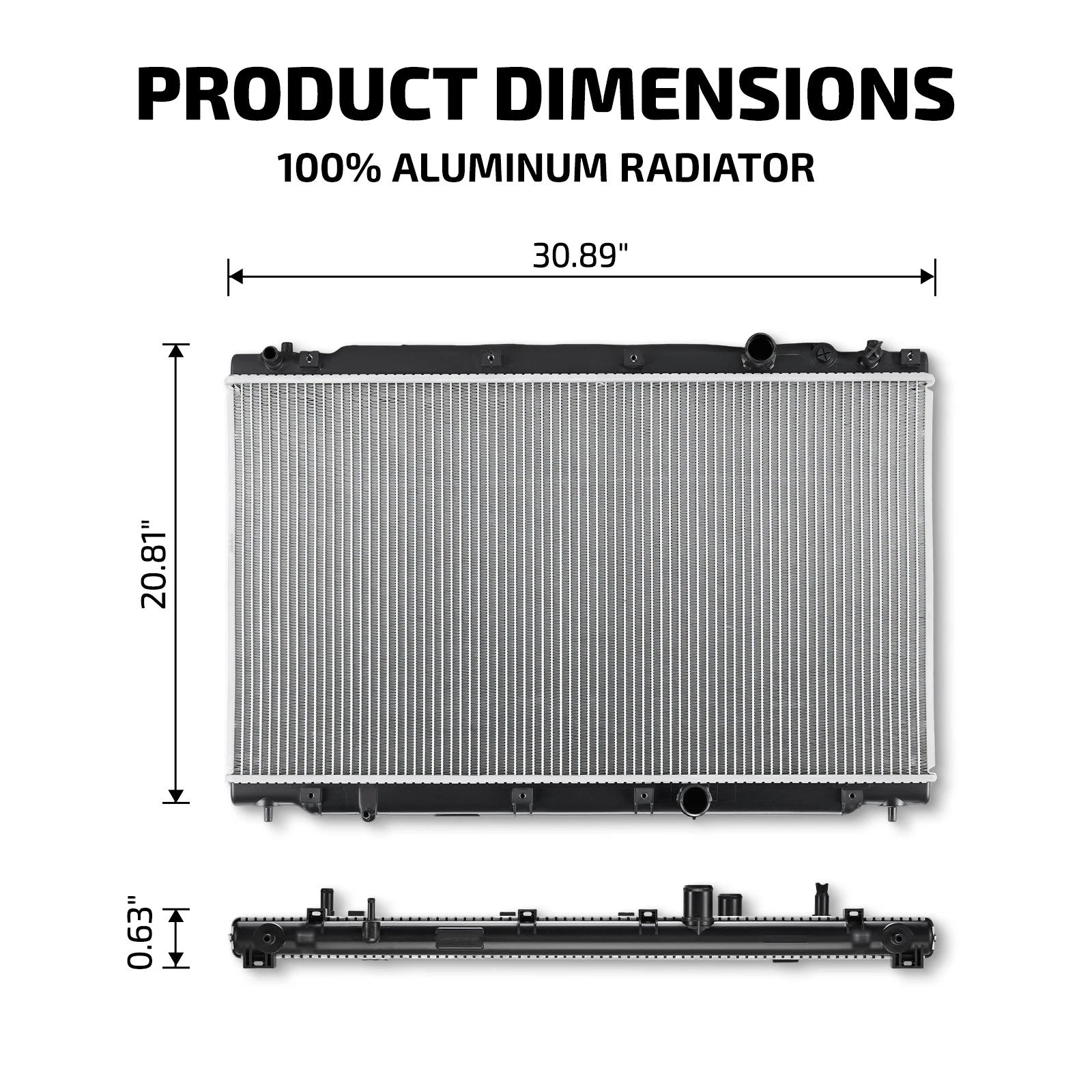 Aluminum Radiator for Honda CR-V 1.5L L4 (2017–2022) 13626