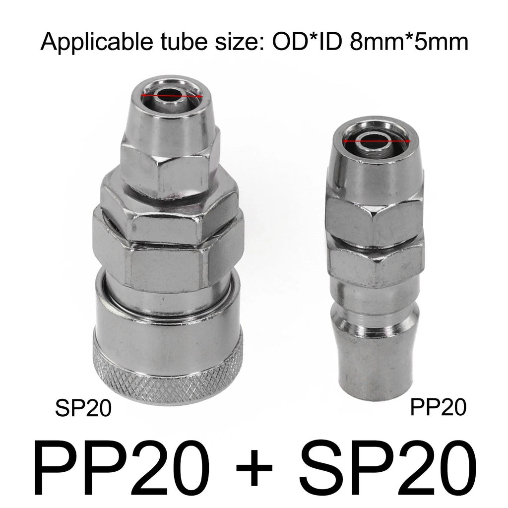 Air Line Hose Fittings Coupler Connector for Compressor (SP20, PP20)