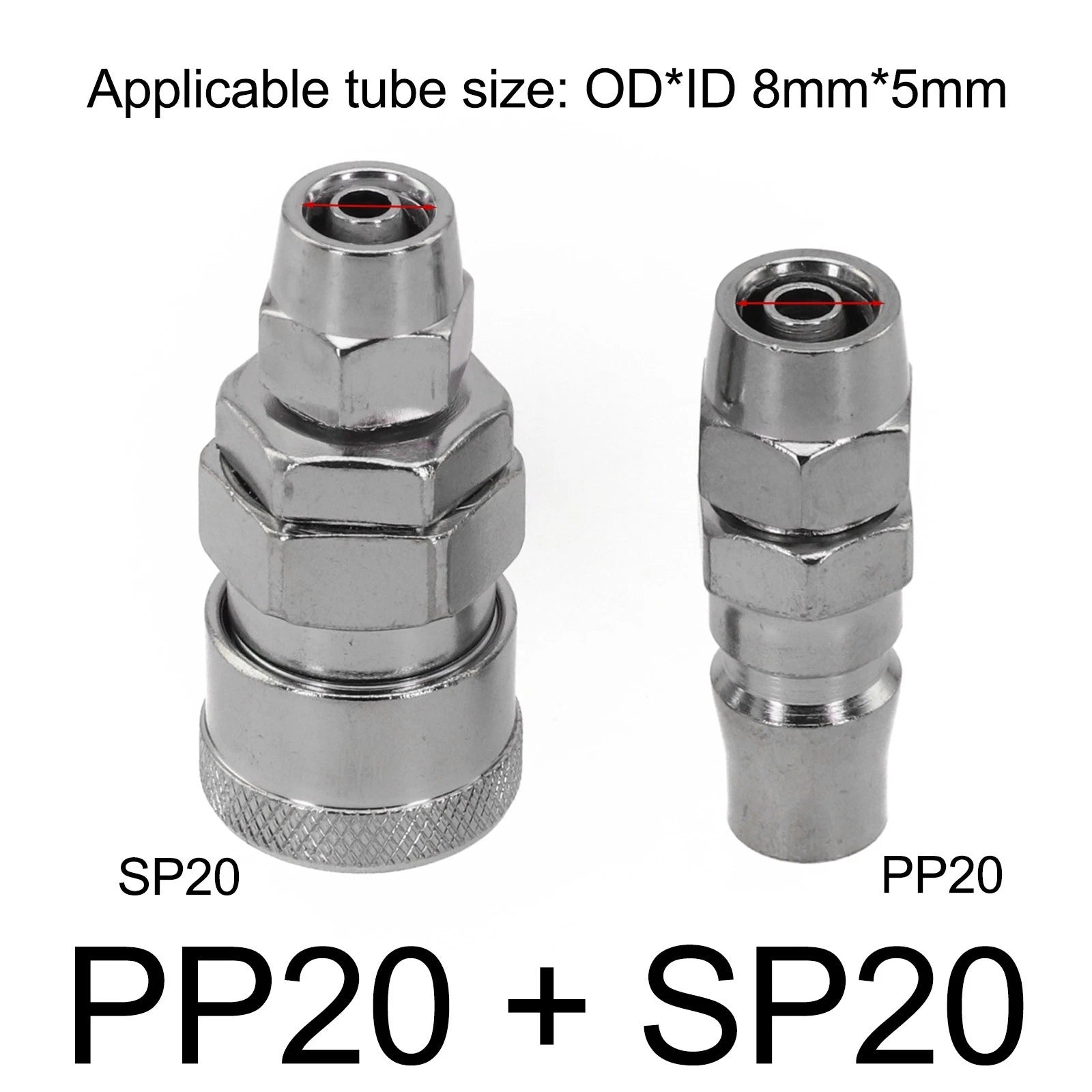 Air Line Hose Fittings Coupler Connector for Compressor (SP20, PP20)