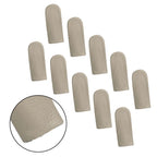 10pcs Cowhide Finger Cots for Manual Work Safety