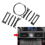 Center Air Vent Outlet Cover Trim for Lexus RC300 350 200T (2015–2024) Carbon Black